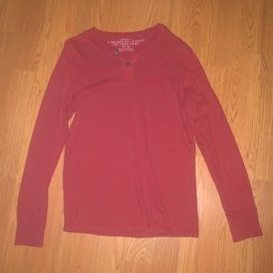 Men’s Medium American Eagle Three Button Long Sleeve Shirt